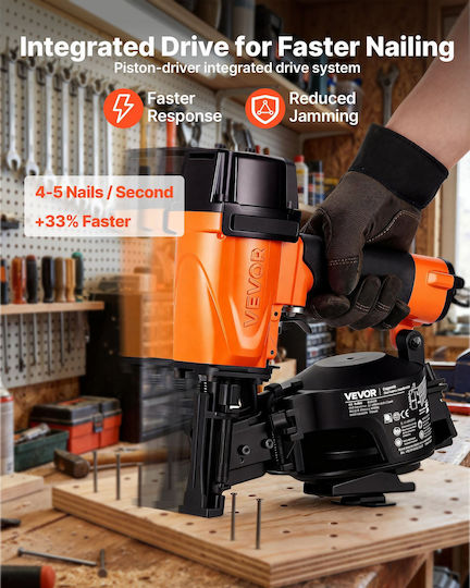 Vevor Професионален Пневматичен Кърфотик За Покрив Cn45n 15° 19-45mm Qdjpdqqgsosciykm9001v0
