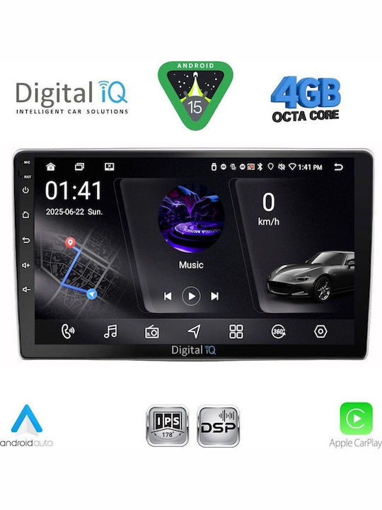 Digital IQ Car Audio System for Audi Q3 2012-2018 (Bluetooth/USB/WiFi/GPS/Apple CarPlay/Android Auto) with 9" Touch Screen