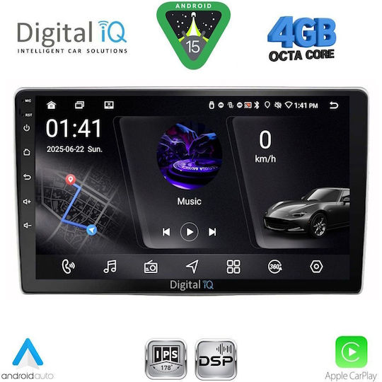 Digital IQ Ηχοσύστημα Αυτοκινήτου για Audi Q3 2012-2018 (Bluetooth/USB/WiFi/GPS/Apple-Carplay/Android-Auto) με Οθόνη Αφής 9"