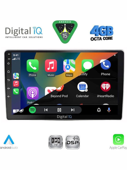 Digital IQ Car Audio System for Audi Q3 2012-2018 (Bluetooth/USB/WiFi/GPS/Apple CarPlay/Android Auto) with 9" Touch Screen