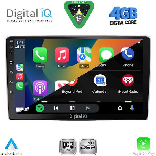 Digital IQ Ηχοσύστημα Αυτοκινήτου για Audi Q3 2012-2018 (Bluetooth/USB/WiFi/GPS/Apple-Carplay/Android-Auto) με Οθόνη Αφής 9"