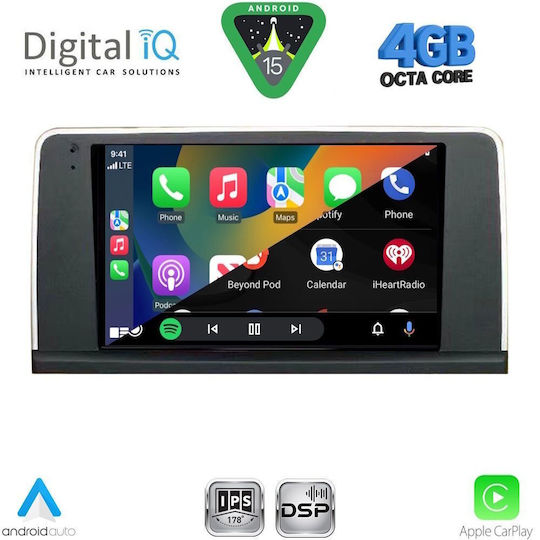 Digital IQ Car Audio System for BMW Series 3 2012-2018 Bluetooth USB WiFi GPS Apple CarPlay Android Auto with 9" Touch Screen