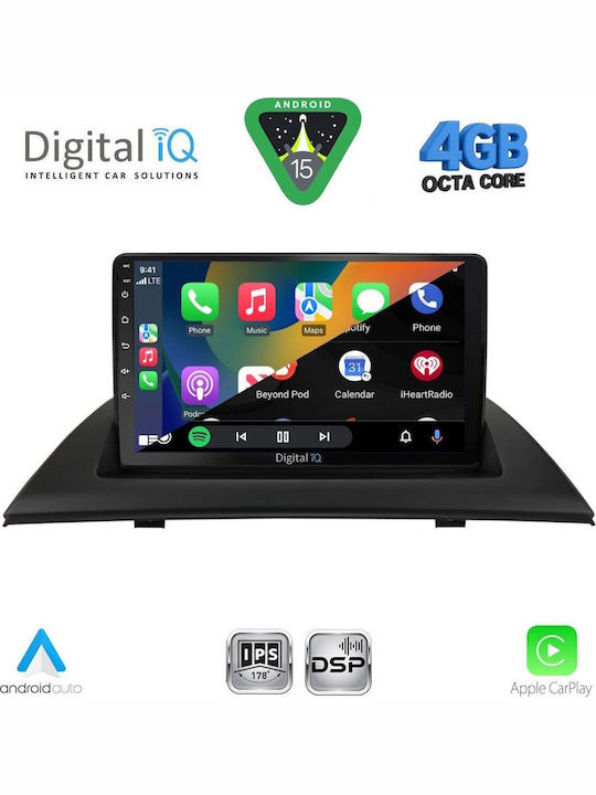 Digital IQ Car Audio System for BMW X3 (E83) 2003-2010 Bluetooth USB WiFi GPS Apple CarPlay Android Auto with 9" Touch Screen
