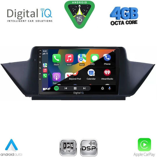Digital IQ Car Audio System for BMW X1 2009-2015 Bluetooth USB WiFi GPS Apple CarPlay Android Auto with 10" Touch Screen