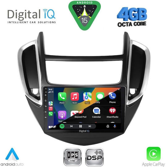 Digital IQ Car Audio System for Chevrolet Trax 2014-2022 Bluetooth USB WiFi GPS Apple CarPlay Android Auto with 9" Touch Screen