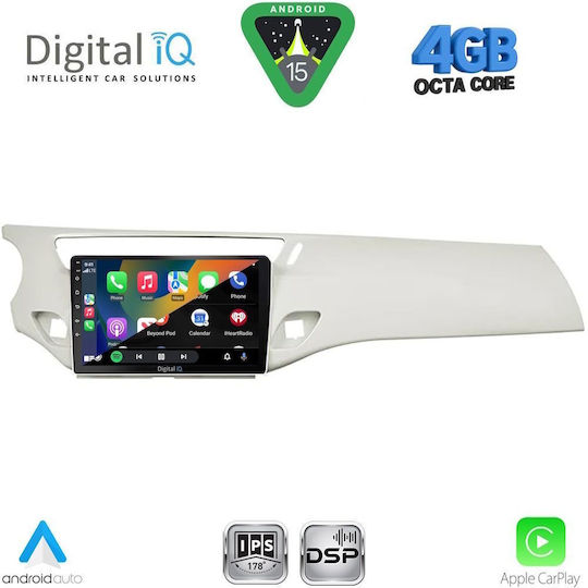 Digital IQ Car Audio System for Citroen C3 / DS3 2009-2016 Bluetooth USB WiFi GPS Apple CarPlay Android Auto with 9" Touch Screen