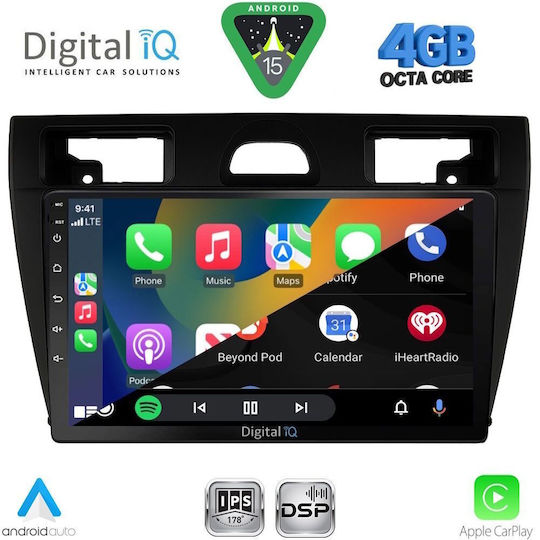 Digital IQ Car Audio System for Ford EcoSport 2012-2018 Bluetooth USB WiFi GPS Apple CarPlay Android Auto with 9" Touch Screen