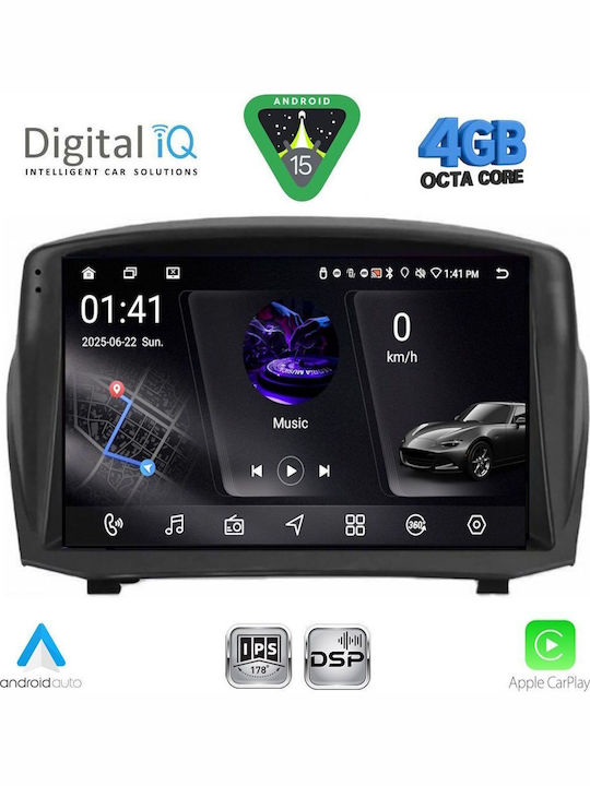 Digital IQ Car Audio System for Ford EcoSport 2012-2018 Bluetooth USB WiFi GPS Apple CarPlay Android Auto with 9" Touch Screen