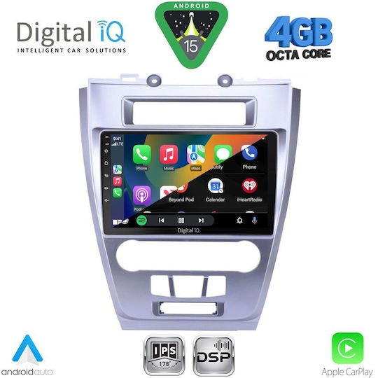 Digital IQ Car Audio System for Ford Fusion 2012-2017 (Bluetooth/USB/WiFi/GPS/Apple CarPlay/Android Auto) with 10" Touch Screen