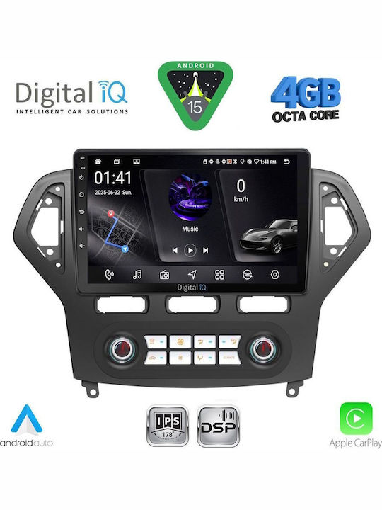 Digital IQ Ηχοσύστημα Αυτοκινήτου για Ford Kuga / C-Max 2013-2019 (Bluetooth/USB/WiFi/GPS/Apple-Carplay/Android-Auto) με Οθόνη Αφής 9"