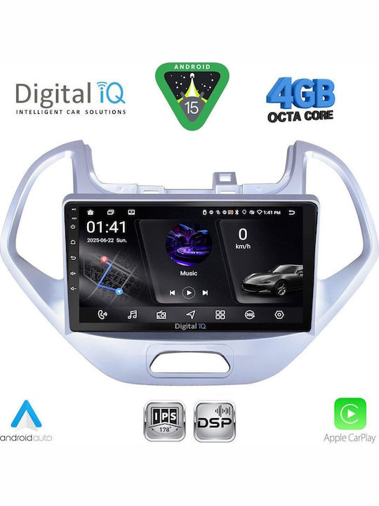 Digital IQ Car Audio System for Ford Mondeo 2011-2013 with Clima (Bluetooth/USB/WiFi/GPS/Apple CarPlay/Android Auto) with 10" Touch Screen