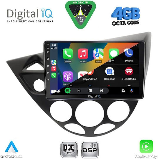 Digital IQ Car Audio System for Ford Mondeo 2011-2013 with Clima (Bluetooth/USB/WiFi/GPS/Apple CarPlay/Android Auto) with 10" Touch Screen