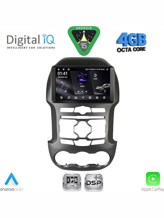 Digital IQ Car Audio System for Ford Transit Custom / Tourneo Custom 2013-2019 (Bluetooth/USB/WiFi/GPS/Apple CarPlay/Android Auto) with 9" Touch Screen