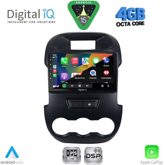 Digital IQ Ηχοσύστημα Αυτοκινήτου για Ford Transit Custom / Tourneo Custom 2013-2019 (Bluetooth/USB/WiFi/GPS/Apple-Carplay/Android-Auto) με Οθόνη Αφής 9"
