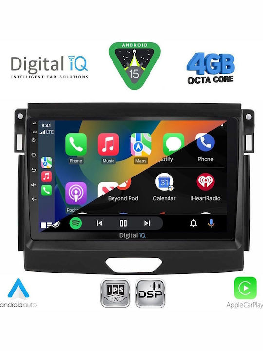 Digital IQ Car Audio System for Ford Transit Custom / Tourneo Custom 2013-2019 (Bluetooth/USB/WiFi/GPS/Apple CarPlay/Android Auto) with 9" Touch Screen