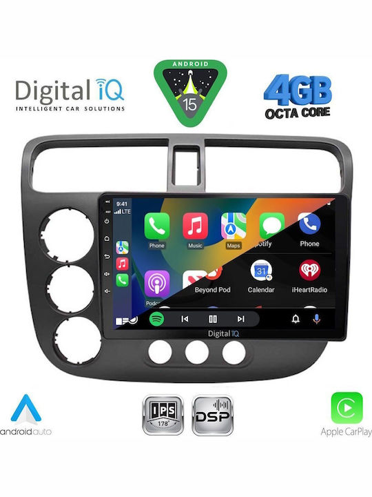 Digital IQ Car Audio System for Ford Tourneo / Courier 2014 (Bluetooth/USB/WiFi/GPS/Apple CarPlay/Android Auto) with 9" Touch Screen