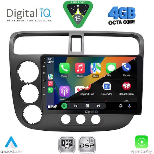 Digital IQ Car Audio System for Ford Tourneo / Courier 2014 (Bluetooth/USB/WiFi/GPS/Apple CarPlay/Android Auto) with 9" Touch Screen