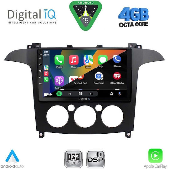 Digital IQ Ηχοσύστημα Αυτοκινήτου για Ford Transit Custom / Tourneo Custom 2013-2019 (Bluetooth/USB/WiFi/GPS/Apple-Carplay/Android-Auto) με Οθόνη Αφής 9"