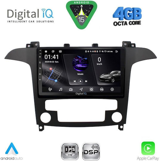 Digital IQ Ηχοσύστημα Αυτοκινήτου για Ford Transit Custom / Tourneo Custom 2013-2019 (Bluetooth/USB/WiFi/GPS/Apple-Carplay/Android-Auto) με Οθόνη Αφής 9"