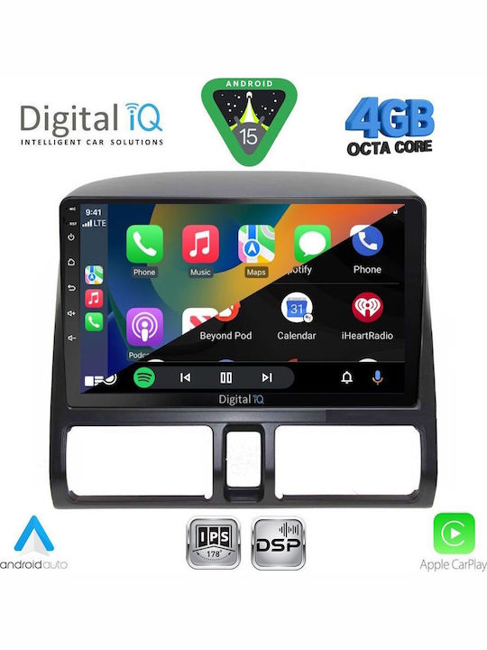 Digital IQ Car Audio System for Honda Civic 2012-2016 Bluetooth USB WiFi GPS Apple CarPlay Android Auto with 9" Touch Screen