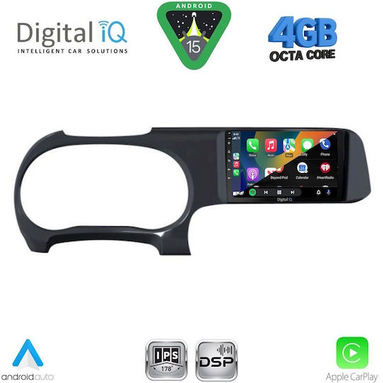 Digital IQ Ηχοσύστημα Αυτοκινήτου για Hyundai H-1 2007 (Bluetooth/USB/WiFi/GPS/Apple-Carplay/Android-Auto) με Οθόνη Αφής 9"