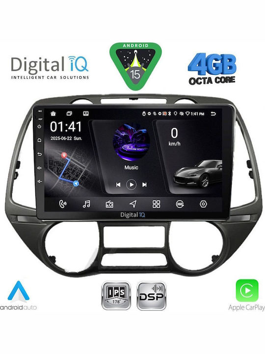 Digital IQ Car Audio System for Hyundai H-1 2007 (Bluetooth/USB/WiFi/GPS/Apple CarPlay/Android Auto) with 9" Touch Screen