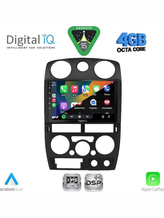 Digital IQ Car Audio System Isuzu D-Max 2002-2008 Bluetooth USB WiFi GPS Apple CarPlay Android Auto with 9" Touch Screen