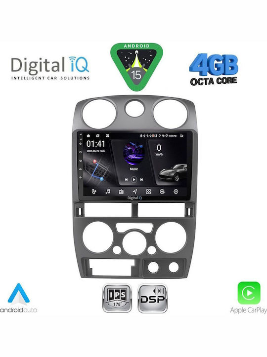 Digital IQ Car Audio System Isuzu D-Max 2002-2008 Bluetooth USB WiFi GPS Apple CarPlay Android Auto with 9" Touch Screen