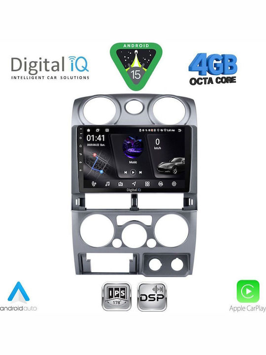 Digital IQ Car Audio System Isuzu D-Max 2002-2008 Bluetooth USB WiFi GPS Apple CarPlay Android Auto with 9" Touch Screen