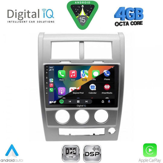 Digital IQ Car Audio System for Jeep Cherokee / Liberty 2007-2014 Bluetooth USB WiFi GPS Apple CarPlay Android Auto with 10" Touch Screen