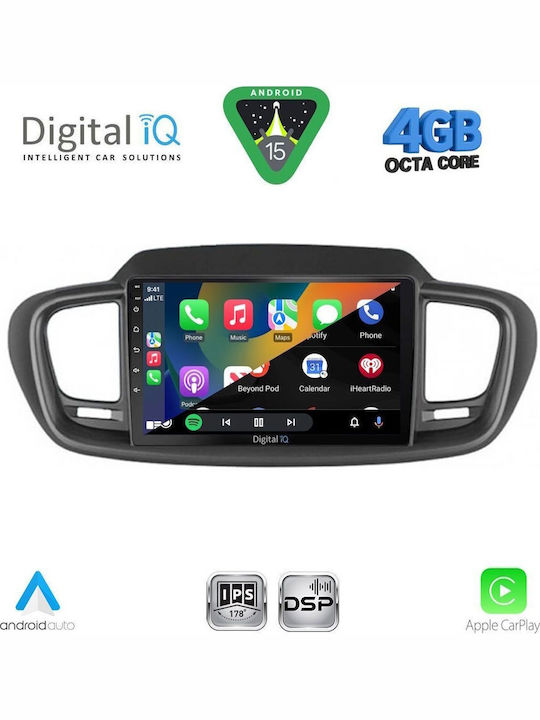 Digital IQ Car Audio System for Kia Sorento 2014-2020 (Bluetooth/USB/WiFi/GPS/Apple CarPlay/Android Auto) with 10" Touch Screen