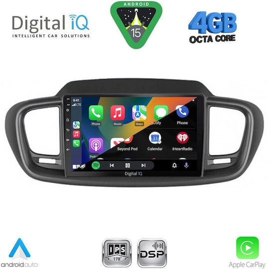 Digital IQ Ηχοσύστημα Αυτοκινήτου για Kia Sorento 2014-2020 (Bluetooth/USB/WiFi/GPS/Apple-Carplay/Android-Auto) με Οθόνη Αφής 10"