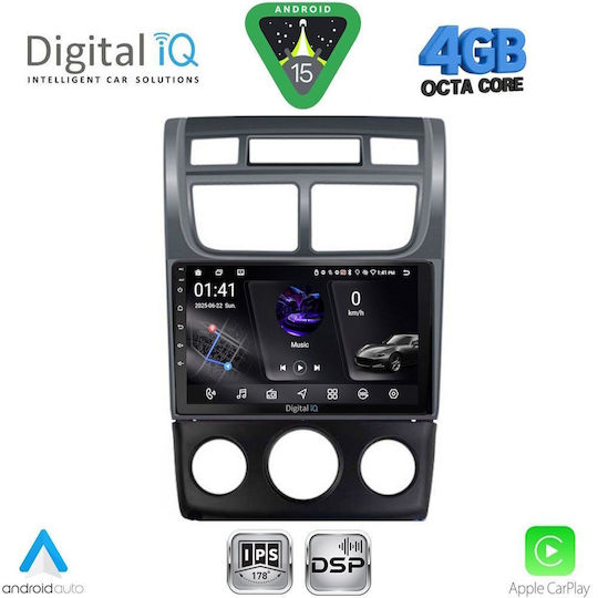 Digital IQ Ηχοσύστημα Αυτοκινήτου για Kia Soul 2008-2013 (Bluetooth/USB/WiFi/GPS/Apple-Carplay/Android-Auto) με Οθόνη Αφής 9"