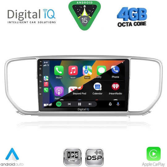 Digital IQ Ηχοσύστημα Αυτοκινήτου για Kia Soul 2008-2013 (Bluetooth/USB/WiFi/GPS/Apple-Carplay/Android-Auto) με Οθόνη Αφής 9"