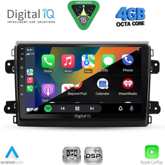 Digital IQ Car Audio System for Fiat Ducato 2006-2011 Bluetooth USB WiFi GPS Apple CarPlay Android Auto with 9" Touch Screen