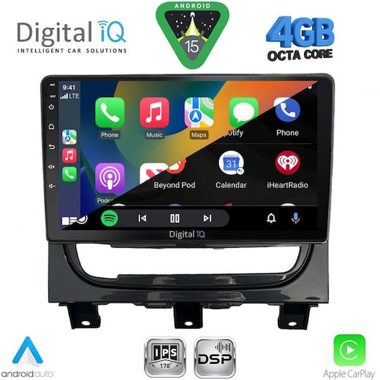 Digital IQ Car Audio System for Fiat Ducato 2006-2011 Bluetooth USB WiFi GPS Apple CarPlay Android Auto with 9" Touch Screen