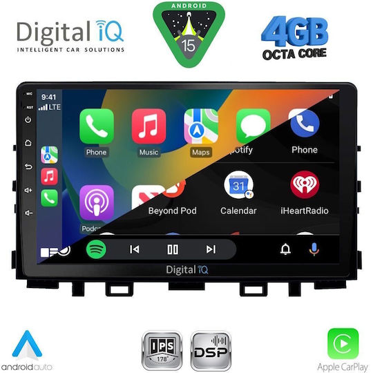 Digital IQ Car Audio System for Kia Rio Stonic 2018 with Touch Screen 9" Bluetooth USB Wi-Fi GPS Apple CarPlay Android Auto Digital IQ RSG 6316 CPA