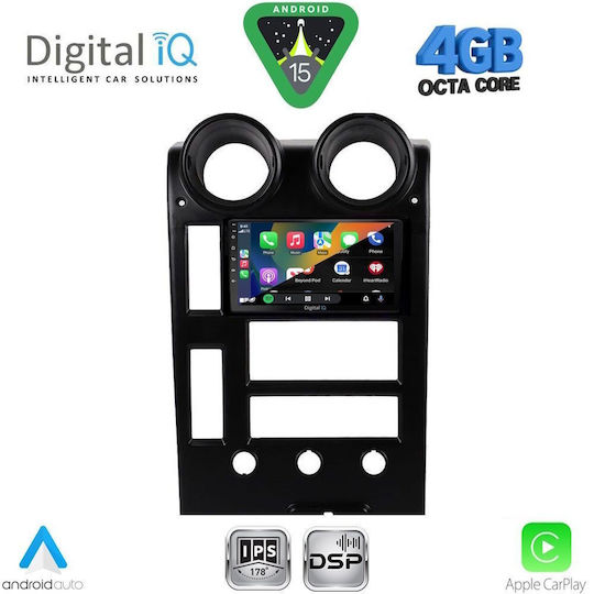 Digital IQ Car Audio System Hummer H2 2001-2007 Bluetooth USB WiFi GPS Apple CarPlay Android Auto with 9" Touch Screen