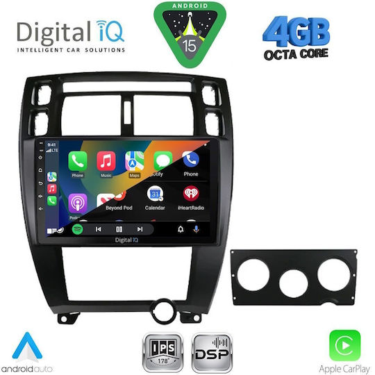 Digital IQ Car Audio System for Hyundai Tucson 2004-2010 Bluetooth USB WiFi GPS Apple CarPlay Android Auto with 10" Touch Screen