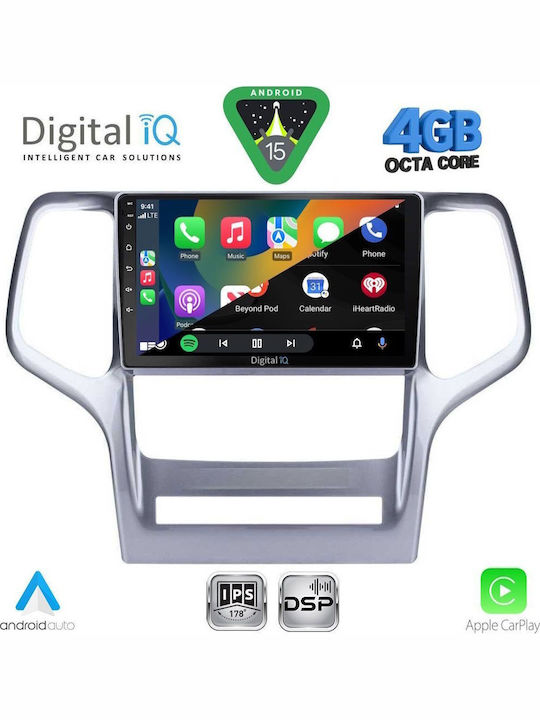 Digital IQ Car Audio System for Jeep Grand Cherokee 2011-2014 Bluetooth USB WiFi GPS Apple CarPlay Android Auto with 9" Touch Screen