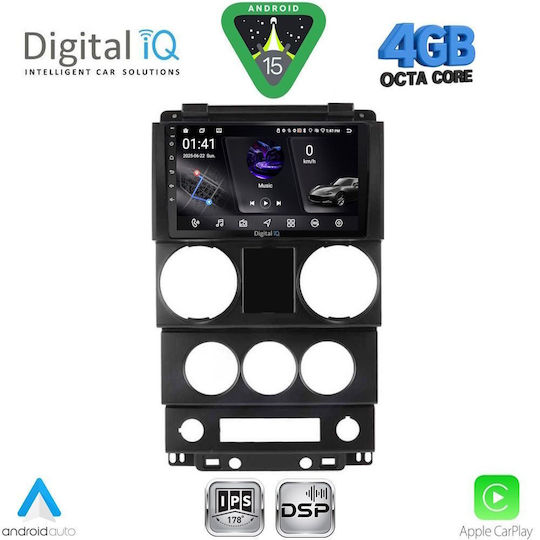 Digital IQ Car Audio System for Jeep Grand Cherokee 1999-2004 Bluetooth USB WiFi GPS Apple CarPlay Android Auto with 9" Touch Screen