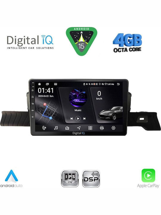 Digital IQ Car Audio System for Citroen C3 / DS3 2016 (Bluetooth/USB/WiFi/GPS/Apple CarPlay/Android Auto) with 9" Touch Screen