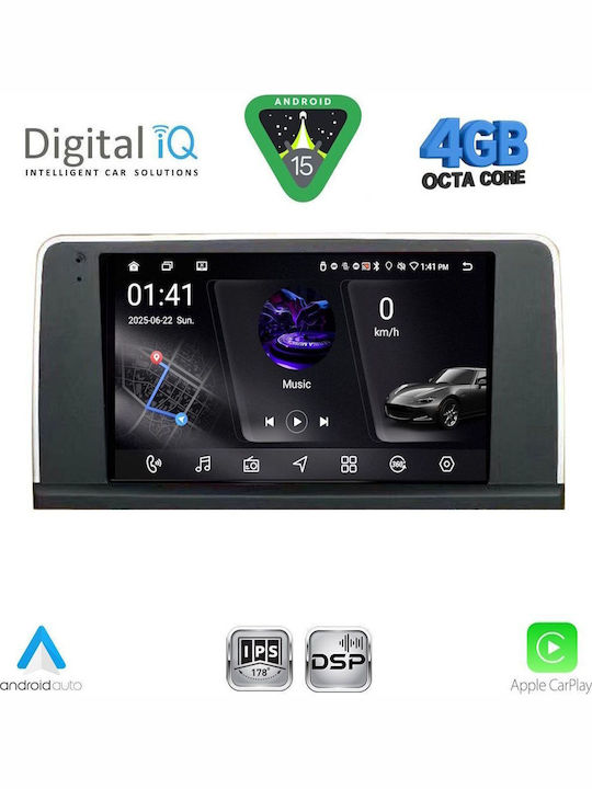Digital IQ Car Audio System for BMW Series 1 2004-2013 with A/C Bluetooth USB WiFi GPS Apple CarPlay Android Auto with 9" Touch Screen