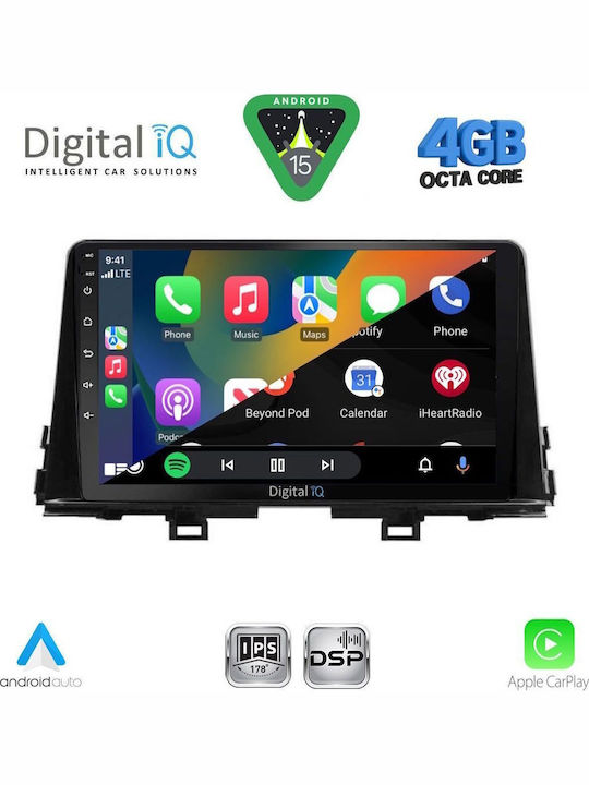 Digital IQ Car Audio System for Kia Picanto 2021 (Bluetooth/USB/WiFi/GPS/Apple CarPlay/Android Auto) with 9" Touch Screen