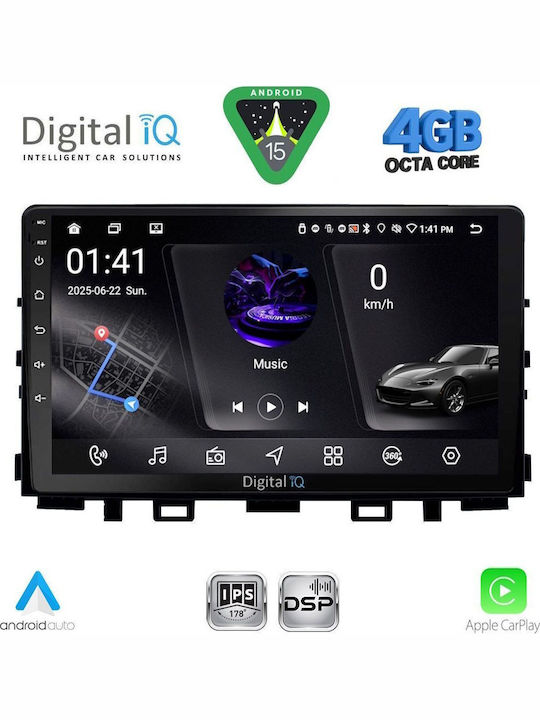 Digital IQ Car Audio System for Kia Picanto 2021 (Bluetooth/USB/WiFi/GPS/Apple CarPlay/Android Auto) with 9" Touch Screen
