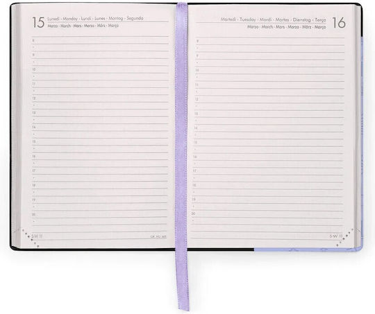 Legami Milano Ημερήσια Ατζέντα 2026/27 Cosmic Lilac 9.5x13.5εκ.