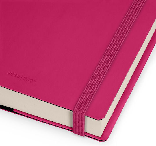Legami Milano Daily Agenda 2026/27 Raspberry Jam 9.5x13.5cm