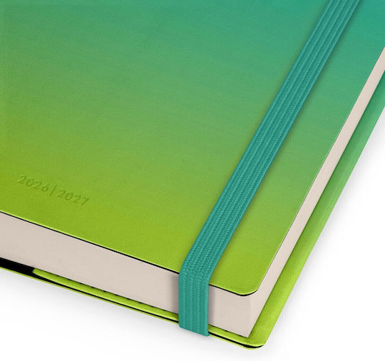 Legami Milano Daily Agenda 2026/27 Shades Green 9.5x13.5cm
