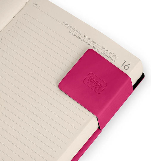 Legami Milano Daily Agenda 2026/27 Raspberry Jam 9.5x13.5cm