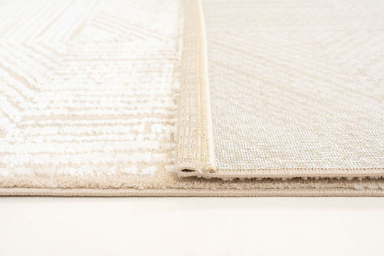 Ezzo Carlota E703b1w Fireplace Rug Rectangular Beige 133x190cm